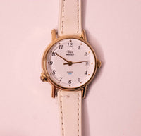 Frauen weiß Timex Indiglo Uhr Für kleine Handgelenke 1990er Jahre