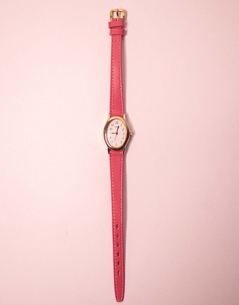 Pink Timex Watch for Women | Oval Ladies Timex Watches – Vintage Radar