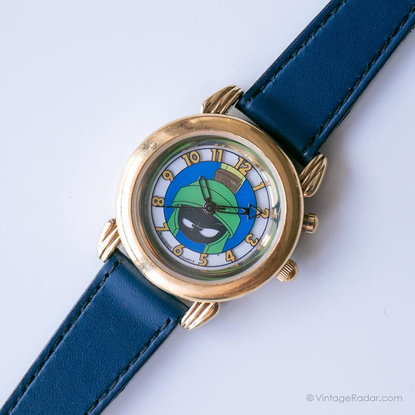 Vintage 1990s Marvin the Martian Gold-tone Watch | Armitron Quartz Watch