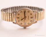 Gold-tone Automatic Benrus Watch | Vintage Shockresistant Benrus Watch