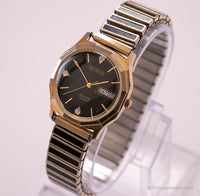 Benrus Diamond Quartz Watch | Vintage Gold-tone Benrus Day Date Watch