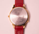 Tempo degli anni '90 Indiglo Night Light Quart Watch Red Cint