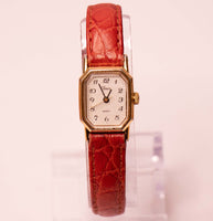 90er Jahre Vintage Timex Rechteckig Uhr für Frauen Gold-Ton