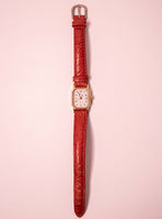 Vintage de los 90 Timex Rectangular reloj para mujeres tono de oro