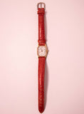 Vintage degli anni '90 Timex Orologio rettangolare per donne tono d'oro
