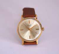 Poljot Vintage Gold-tone Wristwatch for Men | Soviet Mechanical Watch - Vintage Radar