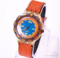 Red Island SDK106 Scuba swatch montre | 1992 Orange Swatch Scuba
