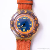 Red Island SDK106 Scuba swatch مشاهدة | 1992 Orange Swatch Scuba