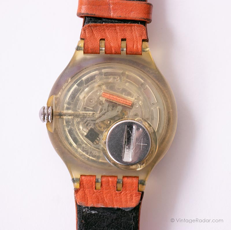 RED ISLAND SDK106 Scuba Swatch Watch | 1992 Orange Swatch Scuba ...