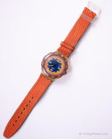 Red Island SDK106 Scuba swatch reloj | Naranja de 1992 Swatch Scuba