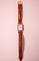 Carriage by Timex Rectangular Watch for Women Gold-Tone
