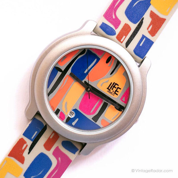 Vintage Colored Pattern Life by Adec Watch | Japan Quartz Watch