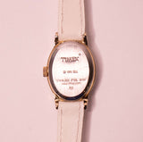 Weißes Leder Timex Uhr für Frauen | Alte Damen Timex Uhr