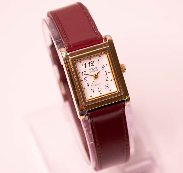 Montre homme vintage Acqua indiglo ton or bracelet extensible Montre homme vintage Acqua indiglo ton or bracelet extensible