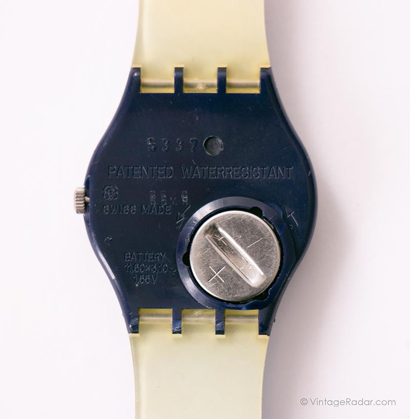 1993 SILVER PATCH GN132 Swatch Watch | Vintage Swatch Gent Collection ...