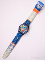 1993 Silver Patch GN132 Swatch Guarda | Vintage ▾ Swatch Collezione gent