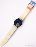 1993 Silver Patch GN132 Swatch reloj | Antiguo Swatch Colección de caballos