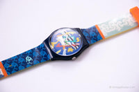1993 SILVER PATCH GN132 Swatch Watch | Vintage Swatch Gent Collection