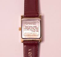 90s Acqua by Timex Indiglo Rectangular Watch Gold-Tone