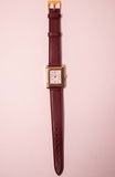 التسعينات الاستحواذ بواسطة Timex إنديجلو مستطيلة ساعة ذهبية