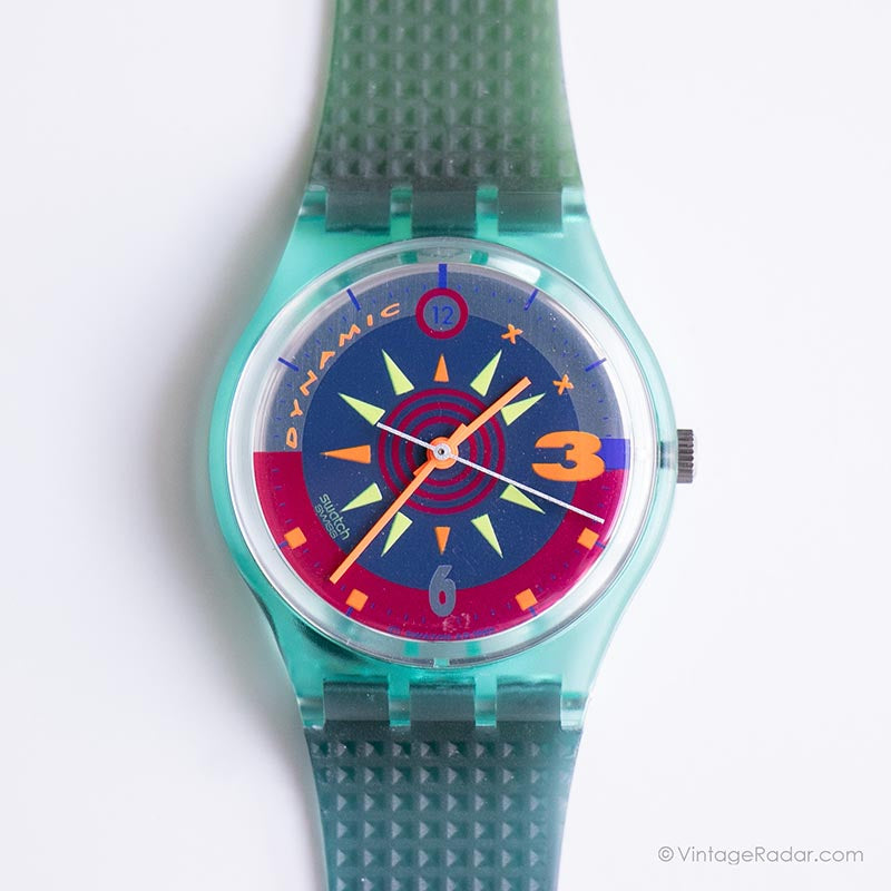 1993 Swatch Gl105 Soleil Watch 