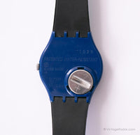 GN230 au vent Swatch montre | 2009 vintage bleu funky Swatch montre