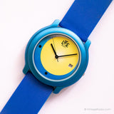 Life minimaliste bleu vintage par ADEC montre | Quartz au Japon montre