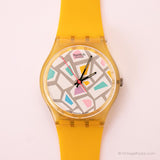 1987 Swatch GK108 Tintarella montre | Collectible des années 80 vintage Swatch