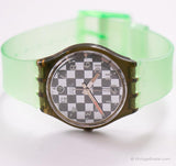 الأندية GM402 خمر swatch مشاهدة | ساعة تصميم الشطرنج