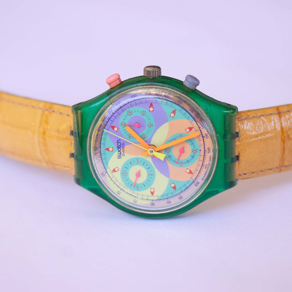 Sonido scl102 swatch reloj | Vintage de los 90 Chronograph swatch