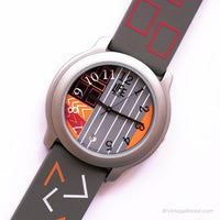Vie géométrique grise par Adec Vintage montre | Quartz au Japon montre