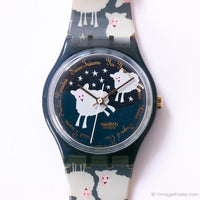 1994 swatch GN150 mouton noir montre Gent | Beaux rêves swatch
