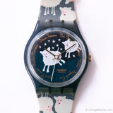 1994 swatch GN150 mouton noir montre Gent | Beaux rêves swatch