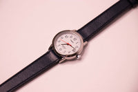 Correa de cuero azul Timex Indiglo reloj para mujeres 1990s