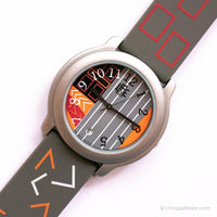 Vie géométrique grise par Adec Vintage montre | Quartz au Japon montre