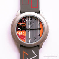 Vida geométrica gris por Adec Vintage reloj | Cuarzo de Japón reloj