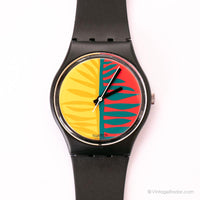 1987 Swatch Gb113 waipitu reloj | Vintage 80 Swatch Caballero
