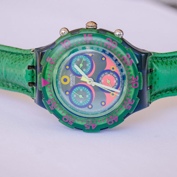 Blue Sky SBN100 swatch reloj | Scuba de los 90 Chronograph swatch