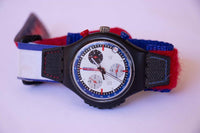 RARE 1999 BLUE RING SOB405 Swatch Watch Chronograph Vintage