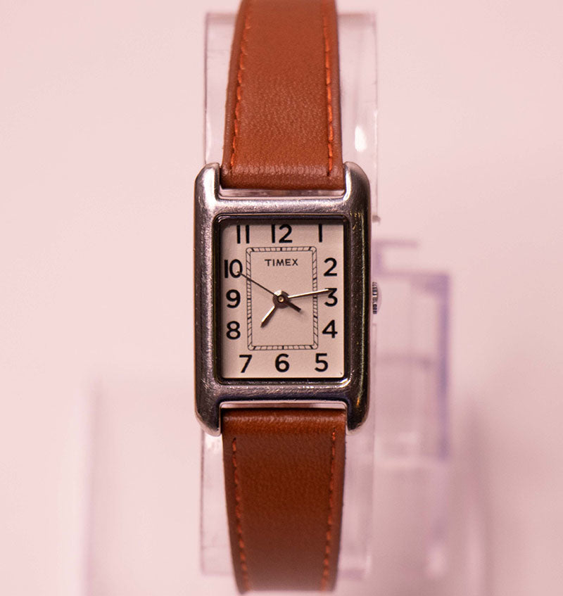 Timex Rectangular Classic Rectangular Womens Timex Quartz Watch SR 626 SW – Vintage Radar