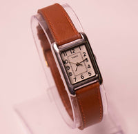 Womens rettangolare classico Timex Quartz Watch Sr 626 SW