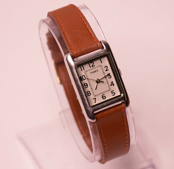 Timex Rectangular Classic Rectangular Womens Timex Quartz Watch SR 626 SW – Vintage Radar