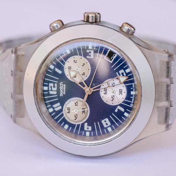 THUNDERSTORM SOLID SVCK4001G Swatch Ironie diaphane Chronograph