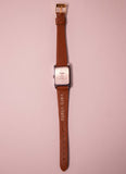 Womens rettangolare classico Timex Quartz Watch Sr 626 SW