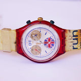 1996 Daley Thompson SCZ105 swatch montre Chronograph Ancien
