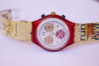 1996 دالي طومسون SCZ105 swatch راقب Chronograph كلاسيكي