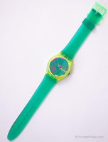 التسعينيات هرف ركوب GJ104 swatch مشاهدة | 90s الأخضر swatch ساعة جنت