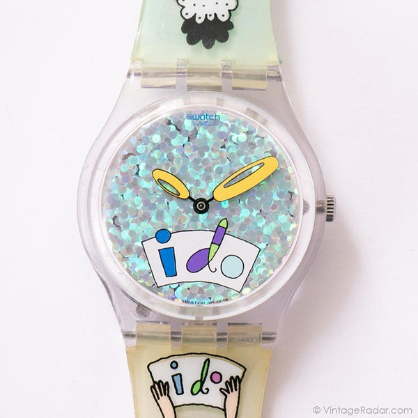 1999 swatch GV110 White Wedding Watch | "أفعل" swatch ساعة جنت