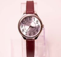 Chariot à tons argentés par Timex Quartz montre pour femme