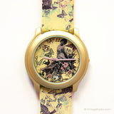 Vida de chica y mariposas vintage de Adec reloj | Damas de cuarzo de Japón reloj